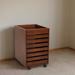 Latitude Run® Vintage solid wood frame decorative cabinet File cabinet mobile home storage cabinet w/ drawer Wood/Plastic/Acrylic in Brown | Wayfair