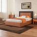 Latitude Run® Queen Size Bed w/ Four Drawers & Button Tufted Headboard w/ PU Leather & Upholstered/Velvet/Metal/Faux leather | Wayfair