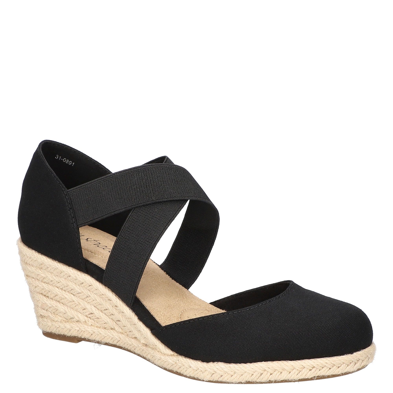 Easy Street Pari - Womens 8 Black Sandal Medium