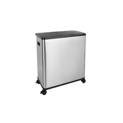 SVITA SR2X30 Sensormülleimer Abfalleimer 2fach 60l inkl. Inneneimer Räder Silber Image
