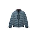 Tom Tailor Hybrid Jacke mit abnehmbarer Kapuze Herren dusty dark teal, Gr. XL, Polyester, Männlich Jacken outdoor