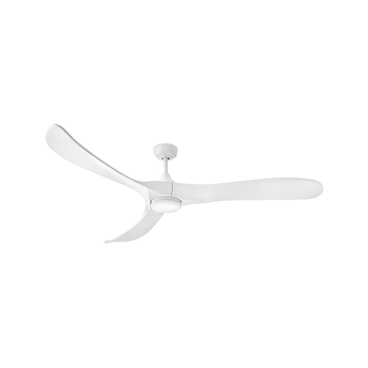Hinkley Lighting Swell Illuminated 72 Inch Ceiling Fan with Light Kit - 903872FWW-LDD