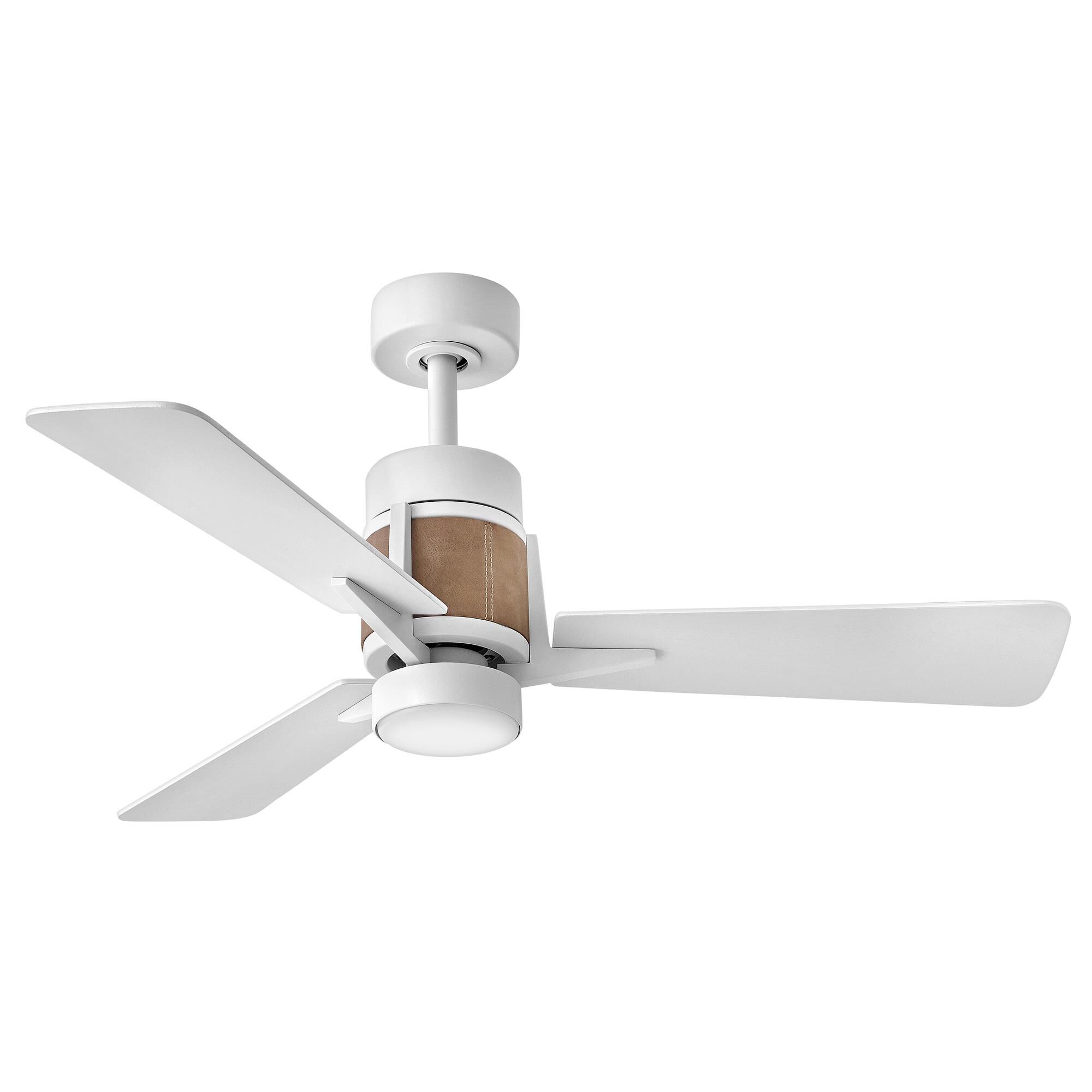 Hinkley Lighting Atticus 42 Inch Ceiling Fan with Light Kit - 906242FMW-LDD