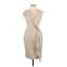 Anne Klein Casual Dress - Sheath: Tan Dresses - Women's Size 2