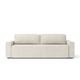 Canapé droit convertible en velours 3 places beige