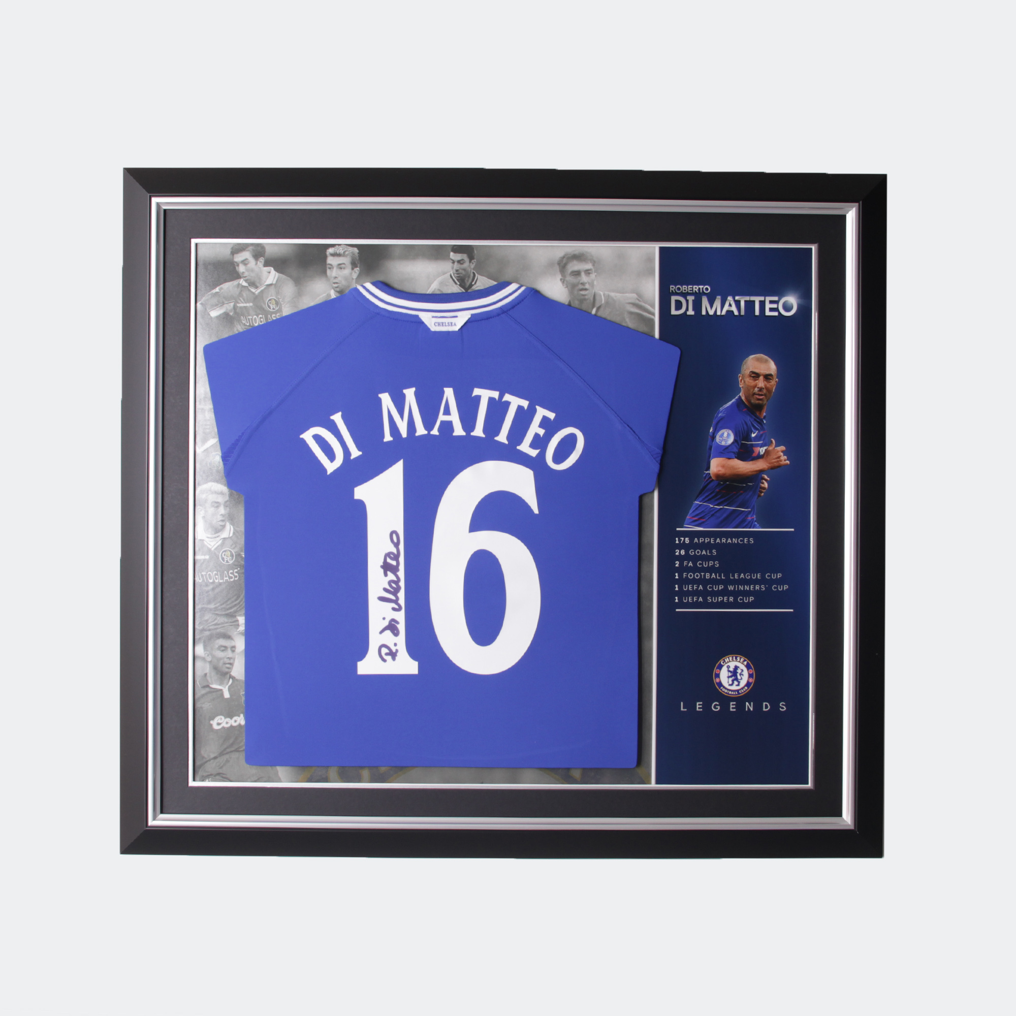 Chelsea Di Matteo 1997 – Signiertes gerahmtes Trikot Image