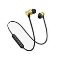 Herrnalise 2024 Update Bluetooth Wireless Headphones In-Ear Sweatproof Earphones with Mic for Sports Magnetic Neckband HiFi Stereo Deep Bass Noise Cancellation Headsets 5 Hours Playtime Gold