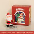 Usmixi Holiday Deals Cute Christmas Gift Desktop Phone Holder Santa Claus Elk Penguin Bear Snowman Ornament Girl Heart Tablet Holder Valentines Day Gift
