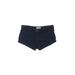 Abercrombie Khaki Shorts: Blue Print Bottoms - Kids Girl's Size 14 - Dark Wash