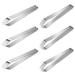 NUOLUX 6Pcs Stainless Steel Fish Bone Tweezers Feather Removal Tweezers (Silver)