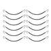 12 Pcs Hair Bands Women Ponytail Hooks Barrette Black Wig for Ponytails Women s Bride