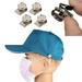 4PC Mask Adjusters Adjustable Face Mask Ear Savers for Kids & Adults-Silver