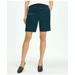 Brooks Brothers Women's Stretch Cotton Twill Bermuda Shorts | Navy | Size 4