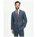 Brooks Brothers Men's Slim Fit Wool Checked 1818 Suit | Navy | Size 38 Short