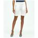 Brooks Brothers Women's Stretch Cotton Twill Bermuda Shorts | White | Size 16