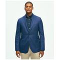 Brooks Brothers Men's Classic Fit Wool Hopsack Patch Pocket Sport Coat | Blue | Size 44 Long