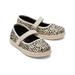 TOMS Kids Tiny Mary Jane Mini Cheetah Print Flat Toddler Shoes Natural/Multi, Size 9