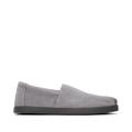 TOMS Men's Grey Alp Fwd Distressed Suede Espadrille Slip-On Shoes, Size 8