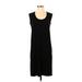 KAMALIKULTURE Casual Dress - Shift: Black Solid Dresses - Women's Size Small