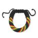 Krobo Sunshine,'Hand Made Men's Cord Bracelet in Black and Multicolor'