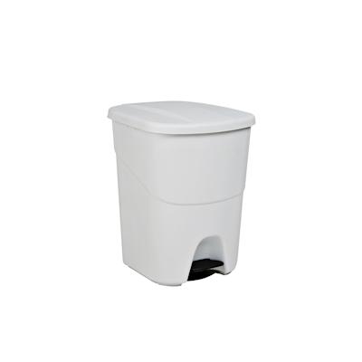 aro Mülleimer, 40 L, mit fußpedal, 2 Fächern, weiß Image