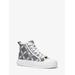 Michael Kors Evy Empire Logo Jacquard High-Top Sneaker Black 8