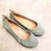 J. Crew Shoes | J. Crew Womens Size 6 Gray Bejeweled Slip On Ballet Flats | Color: Gray | Size: 6