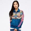 Adidas Jackets & Coats | Adidas X Farm Rio Floral Butterfly Zip Up Athletic Jacket Xsmall | Color: Blue/Pink | Size: Xs