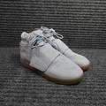 Adidas Shoes | Adidas Shoes Mens 7 Gray Blue Tubular Invader Leather Cg5091 Basketball Sneakers | Color: Gray | Size: 7