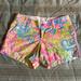 Lilly Pulitzer Shorts | Lilly Pulitzer Lovers Coral Callahan Shorts | Color: Blue/Pink | Size: 4