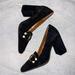 Coach Shoes | Coach Suede Loafer Block Heels | Size 5.5 | Nwob Jade 85mm Pump In Black Suede | Color: Black | Size: 5.5