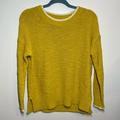 J. Crew Sweaters | New J. Crew Women’s Mustard Yellow Long Sleeve Crew Neck Sweater Size Sm | Color: White/Yellow | Size: S
