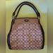 Coach Bags | Coach Ny Colette Signature C Khaki Mahogany Brown Large Hobo Bag | Color: Brown/Tan | Size: Os