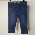 Anthropologie Jeans | Anthro Pilcro & The Letterpress Sz 28 High Rise Denim Leggings Crop Dark Wash | Color: Blue | Size: 28