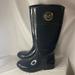 Michael Kors Shoes | Michael Kors Black Glossy Rain Boot - Size 7 | Color: Black/Gold | Size: 7