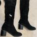 Michael Kors Shoes | Michael Kors Over The Knee Black Suede Paulette Boots 7.5 M | Color: Black | Size: 7.5