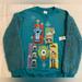 Disney Tops | Disney Pixar Holiday- Characters Nutcracker Oversized Sweatshirt Size Small Nwt | Color: Blue | Size: S