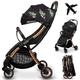 LIONELO Julie One Buggy Kinderwagen bis 22 kg, verstellbare Rückenlehne und Fußstütze, Moskitonetz, Beinwärmer, Getränkehalter und Transporttasche, zusammenklappbar