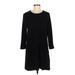 H&M Casual Dress - Shift: Black Solid Dresses - Women's Size Medium