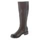 Clarks Women's Hearth Rae Wide Shaft Knee High Boot, Dark Brown Leather, 12