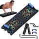 Portable Home Workout Equipment, Push Up Board with Resistance Bands & Sit-Up Stand, Home Gym Equipment for Men and Women, Gifts for Boyfriend, Upper Body Training