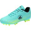Fußballschuh JAKO "J-SFG Skill", Gr. 33, blau (türkis, lime), Synthetik, sportlich, Schuhe, für Rasen