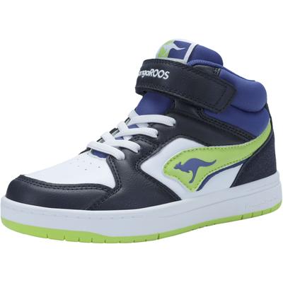 Sneaker KANGAROOS "K-CP Hogan EV", Gr. 39, blau (blau, lime), Textil, Synthetik, sportlich, Schuhe, mit Klettverschluss Image