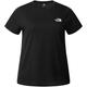 T-Shirt THE NORTH FACE "W PLUS S/S SIMPLE DOME TEE" Gr. 3X (54/56), schwarz (tnf black) Damen Shirts Jersey