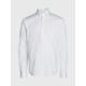 Kurzarmhemd CALVIN KLEIN "POPLIN LEAF PRINT SLIM SHIRT" Gr. 40, N-Gr, weiß (bright white) Herren Hemden Oberhemden