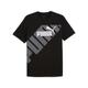 T-Shirt PUMA "POWER GRAPHIC TEE" Gr. M, schwarz (puma black) Herren Shirts T-Shirts