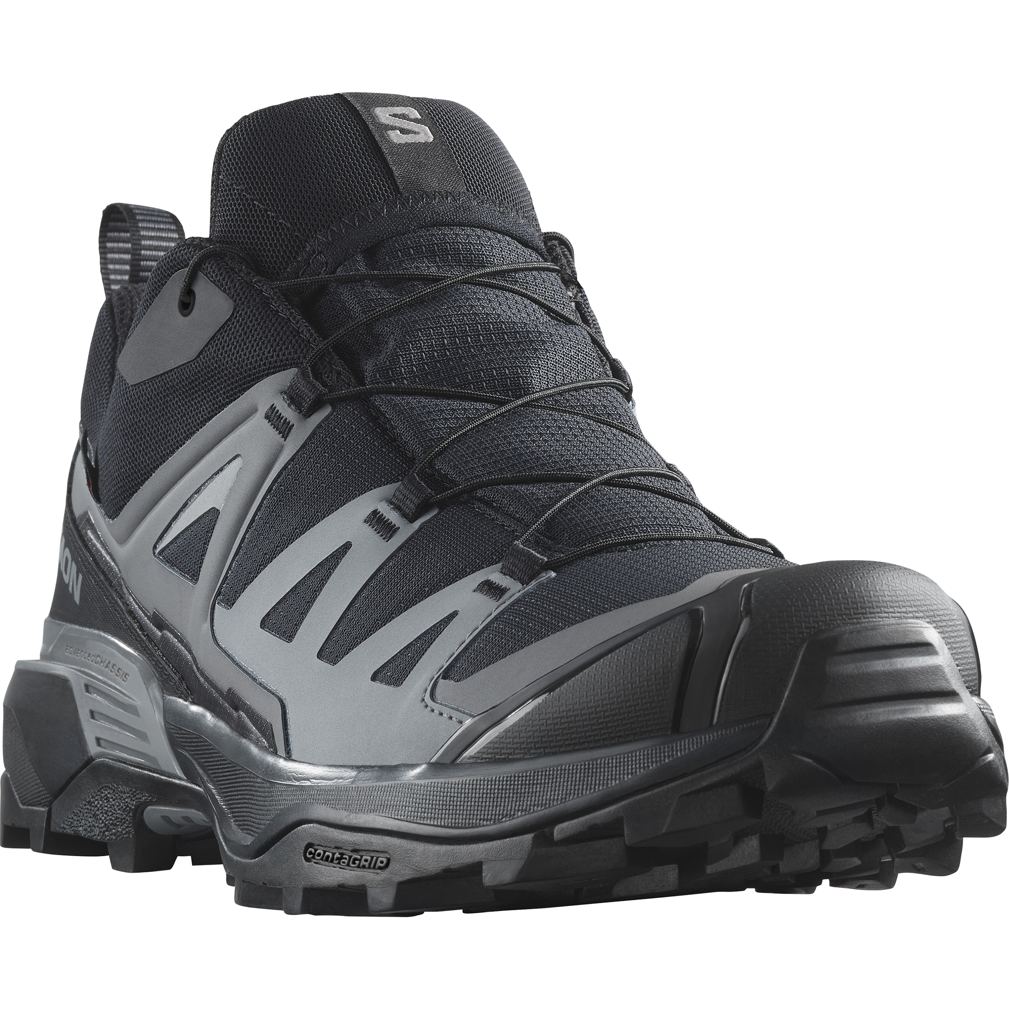 Wanderschuh SALOMON "X ULTRA 360 GORE-TEX", Herren, Gr. 44,5, schwarz, Synthetik, Schuhe Wanderschuh, wasserdicht
