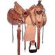 RAJ INTERNATIONAL Premium Leather Horse Wade Tree Western Leather Ranch Roping Work Horse Saddle Premium Leather Saddle for Ranch and Roping Work in Size 16"