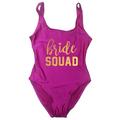 NeAfp Swimsuits for Women Heart Print One Piece Swimsuit Women Swimwear High Cut Low Back Bodysuit Bachelor Party Bathing Suit Swimming-purpe-squad-m