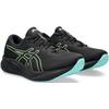 Laufschuh ASICS "GEL-PULSE 15 GORE-TEX", Gr. 43,5, schwarz (schwarz, grün), Textil, mehrfarbig, sportlich, Schuhe, wasserdicht
